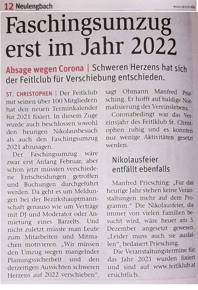 Veranstaltung 2021